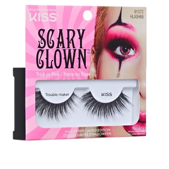 Kiss Other - NWT KISS Halloween Limited Edition Scary Clown False Eyelashes, Trouble maker